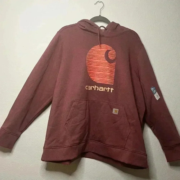 Carhartt RAIN DEFENDER RELAXED FIT MIDWEIGHT \"C\" LOGO GRAPHIC SWEATSHIRT Sz 3X - Picture 3 of 6